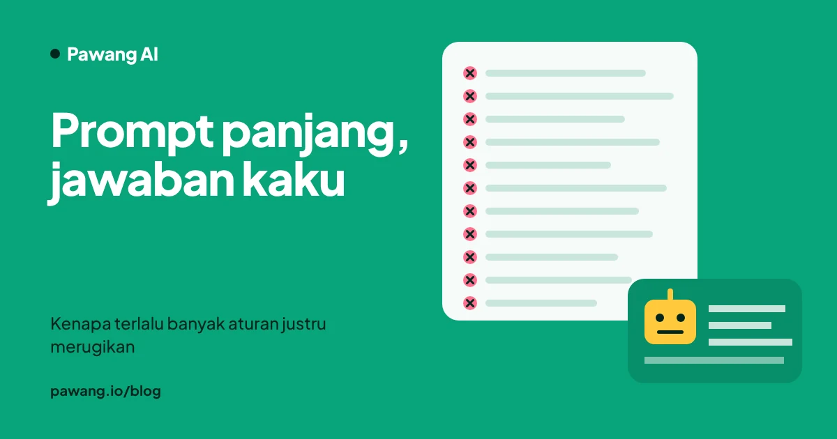 Prompt terlalu panjang penuh larangan dibalas robot AI dengan jawaban kaku